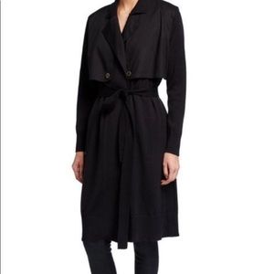 NWT Calvin Klein Trench Coat Cardigan Black!